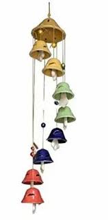ceramic wind chime wall hanging