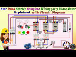 star delta starter complete wiring for