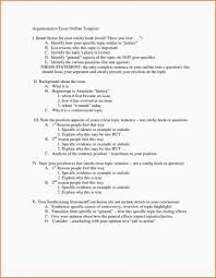 020 Research Paper Argumentative Outlines Format Of
