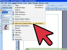 4 Ways To Add A Photo To A Document Using Microsoft Publisher