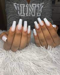 25 trending white acrylic nails