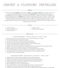 carpet installer helper resume sle