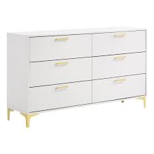 kendall 224403 6 drawer dresser white