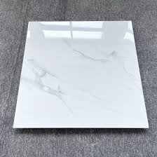 glossy white glazed marble