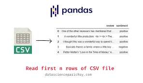 n rows of a csv file