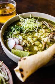 pozole verde with pork so much food
