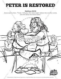 Text, .but grow in the grace and knowledge of our lord and savior jesus christ to him be the glory both now and to the day of eternity. John 21 Peter Is Restored Sunday School Coloring Pages Sunday School Coloring Pages