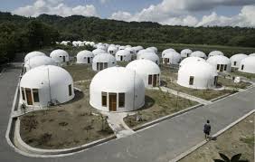 super typhoon proof dome houses to rise