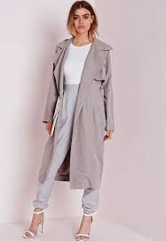 Missguided Peached Belted Trench Coat