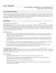 Restaurant District Manager Resume Sample Samples It For A Retail