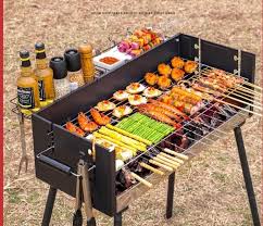 outdoor barbecue grill charcoal gas
