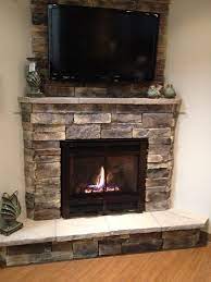 Electric Fireplace With Stone Mantel