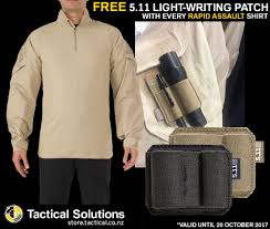 Rapid Assault Light Writing Tactical Solutions Shirts