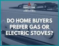 Do home buyers prefer gas or electric stoves?