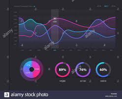 Dashboard Infographic Template With Modern Design Annual