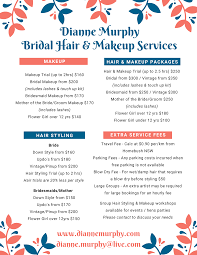 bridal hair makeup services