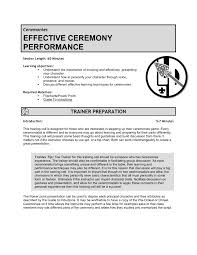 Ceremonies Effective Ceremony Performance Pages 1 7 Text