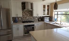 In most cases, it's common that white. Transitional Kitchen With White Shaker Cabinets In San Diego
