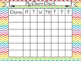 Rainbow Childrens Chore Chart And Cards Behavior Management
