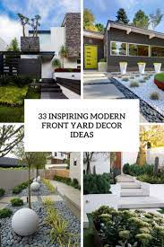 modern front yard decor ideas