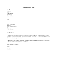 Letter To Resign Under Fontanacountryinn Com