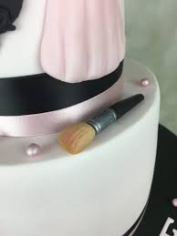 18th birthday cake with mac makeup