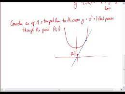 Finding Equations Of Tangent Lines That