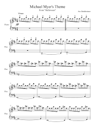 Theme from halloween michael myers theme. Theme From Halloween Michael Myers Theme Sheet Music For Piano Solo Musescore Com