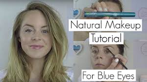 natural makeup tutorial for blue eyes