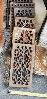 antique cast iron floor registers for