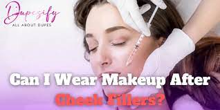 can i wear makeup after cheek fillers