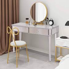 small makeup table with mirror off 57