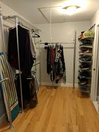 Our solid wood closet organizer systems is floor standing (not wall hanging), which makes it very stable, secure, and very easy to install. 44 Diy Closet Ideas Built With Pipe Fittings Simplified Building