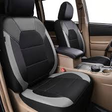 Car Seat Cover Full Set Pu Leather Mesh