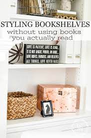 styling bookshelves without using books
