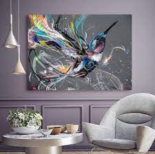 Hummingbird Canvas Wall Art