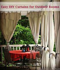 Drop Cloth Curtains Add Privacy And Sun