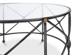 drum fife coffee table w glass top