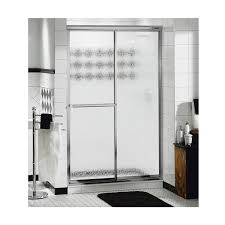Chrome Raindrop Shower Door