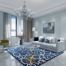 hand tufted carpet light blue color