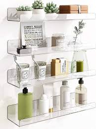 1set Clear Acrylic Wall Mounted Storage