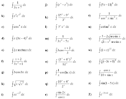 Math Exercises Math Problems Indefinite Integral Of A