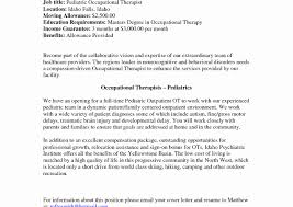 Psychiatric Occupational Therapist Cover Letter Luxury Physical