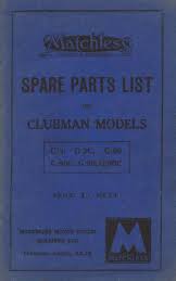 spare parts lists matchless clueless