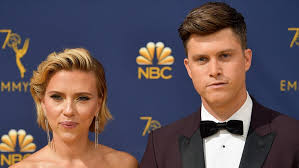 The couple became engaged in may 2019 and married in october 2020. Scarlett Johansson Gives Birth To First Child With Colin Jost Fox News
