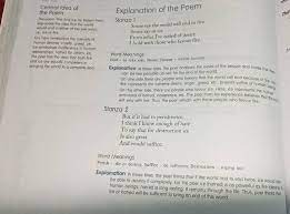 poern explanation of the poem