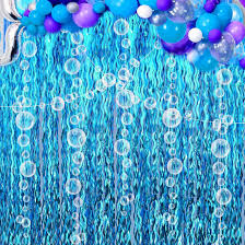 Mermaid Backdrop With Bubble Garland