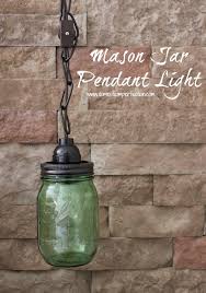 Mason Jar Pendant Light Wildfire