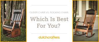 glider chair vs rocking chair which