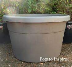 170lt Plastic Taupe Garden Pot